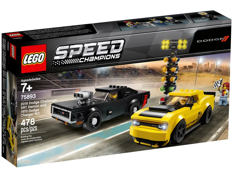 2018 Dodge Challenger SRT Demon and 1970 Dodge Charger R/T by LEGO – product photo 2 of 14
