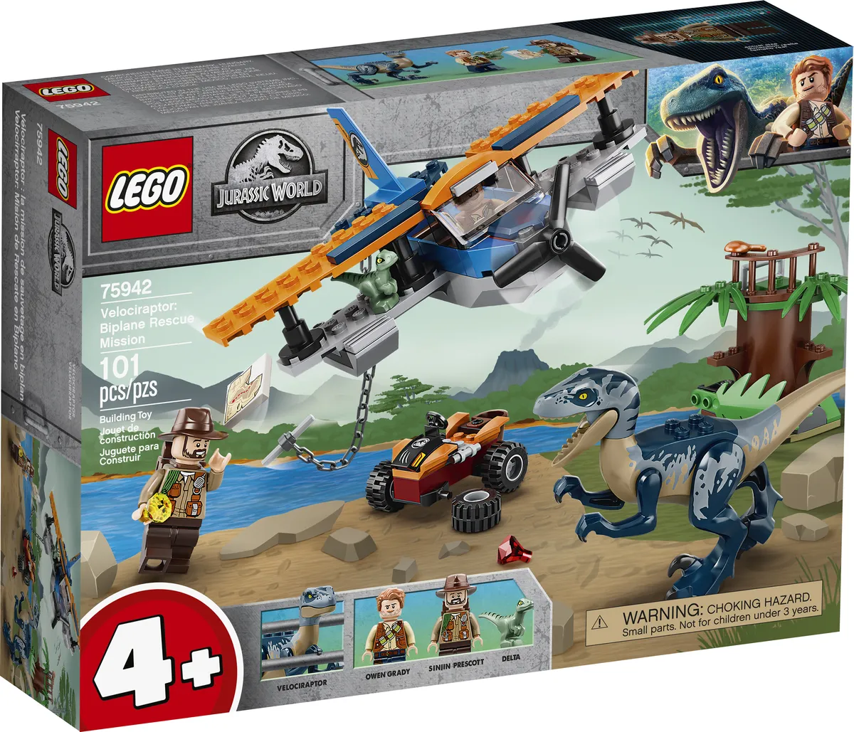 LEGO Velociraptor: Biplane Rescue Mission (75942) - Bild 5