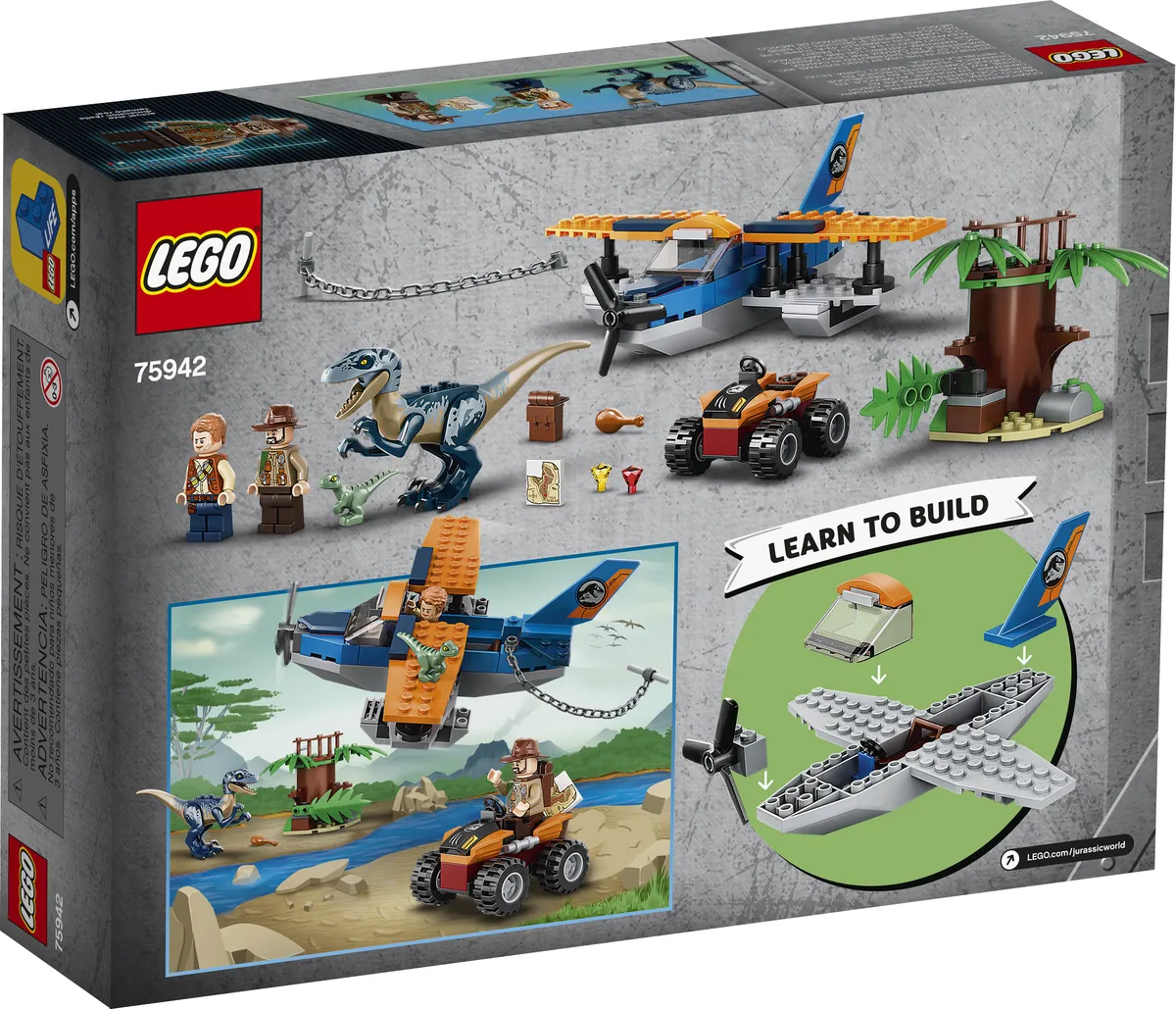 LEGO Velociraptor: Biplane Rescue Mission (75942) - Bild 6