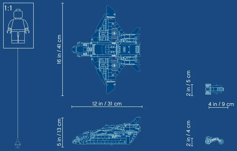 Avengers Ultimate Quinjet van LEGO – productfoto 10 van 10