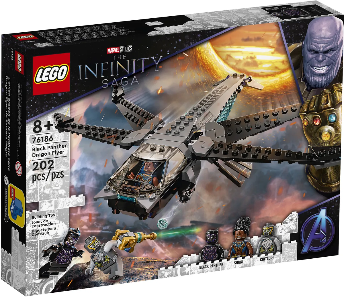 LEGO Black Panther Dragon Flyer (76186) - Bild 5