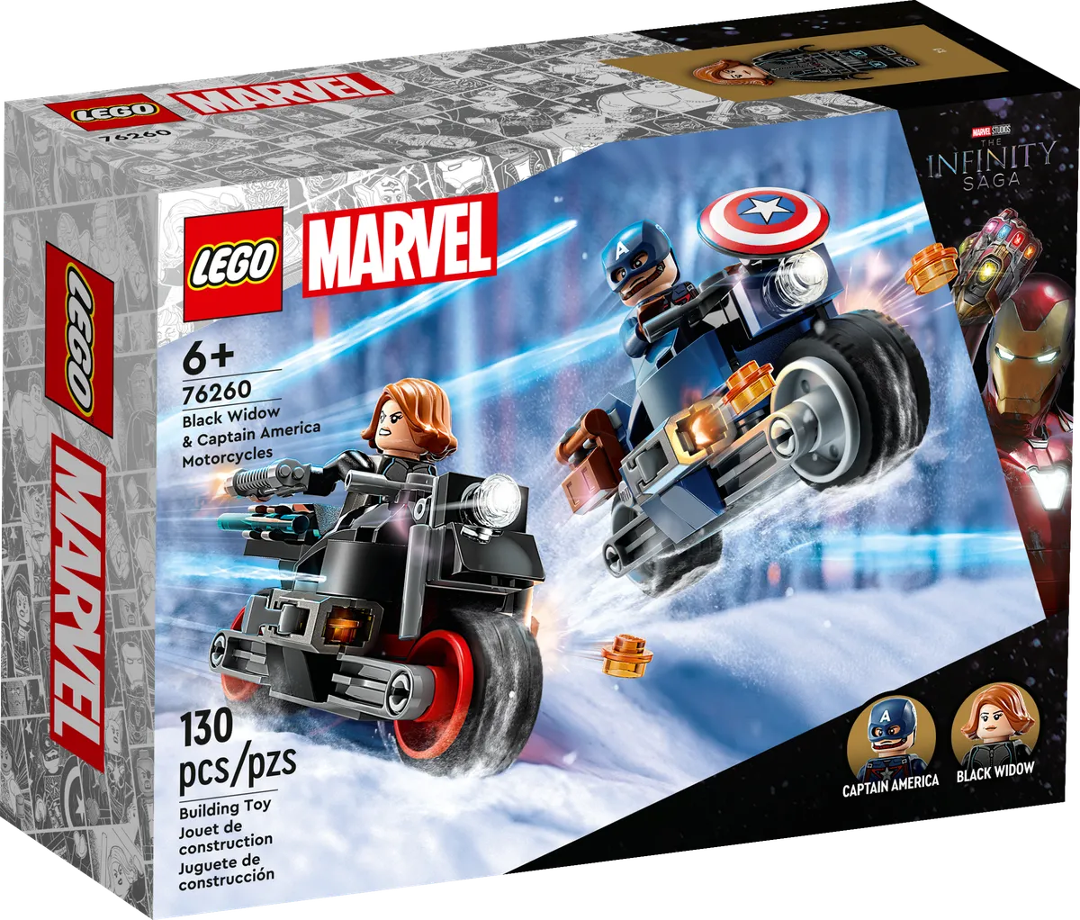 LEGO Black Widow & Captain America Motorcycles (76260) - Bild 1