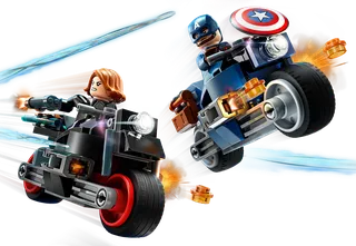 Black Widow & Captain America Motorcycles de LEGO – photo du produit 3 sur 7