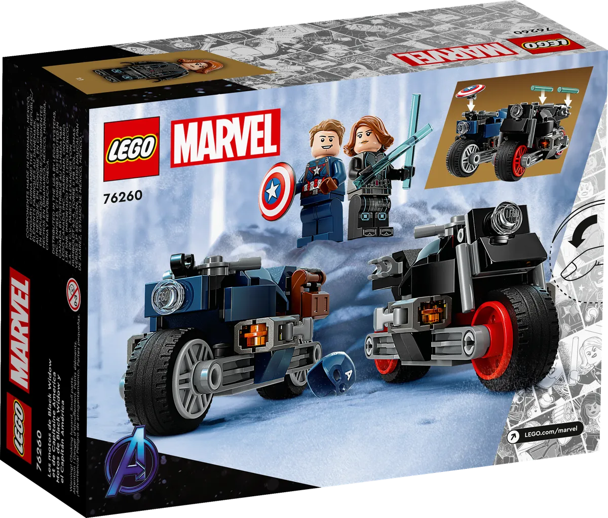 LEGO Black Widow & Captain America Motorcycles (76260) - Bild 5