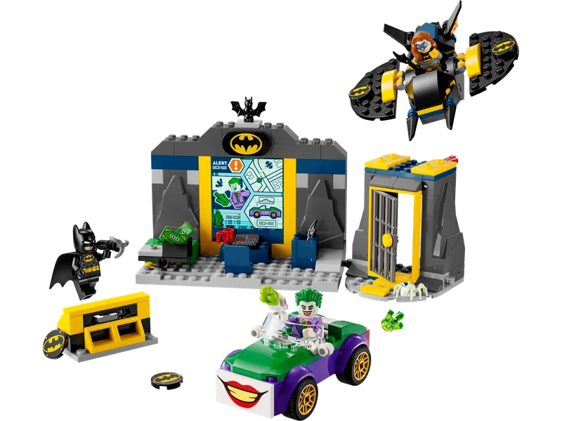The Batcave™ with Batman™, Batgirl™ and The Joker™