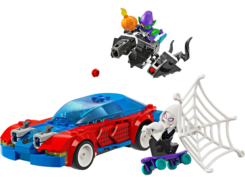 Spider-Man Race Car & Venom Green Goblin