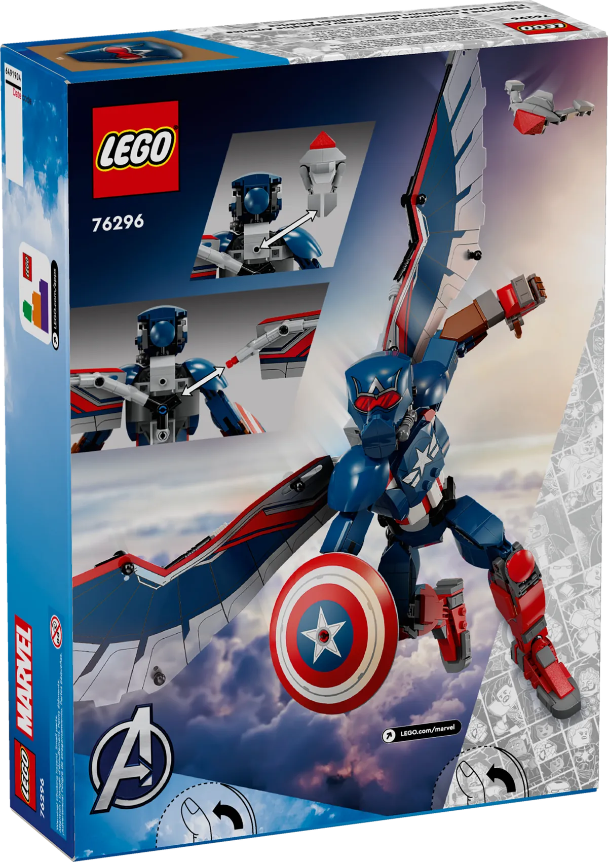LEGO New Captain America Construction Figure (76296) - Bild 8