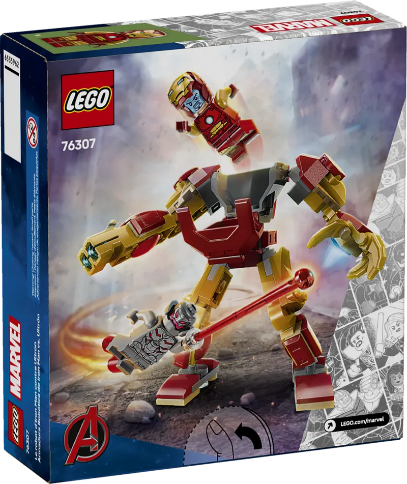 Iron Man mecha vs. Ultron van LEGO – productfoto 8 van 8