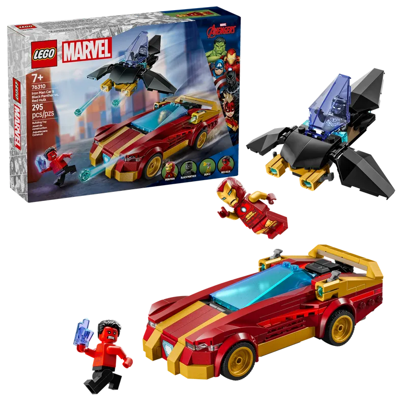 Iron Man Car & Black Panther vs. Red Hulk von LEGO – Produktfoto 9 von 10