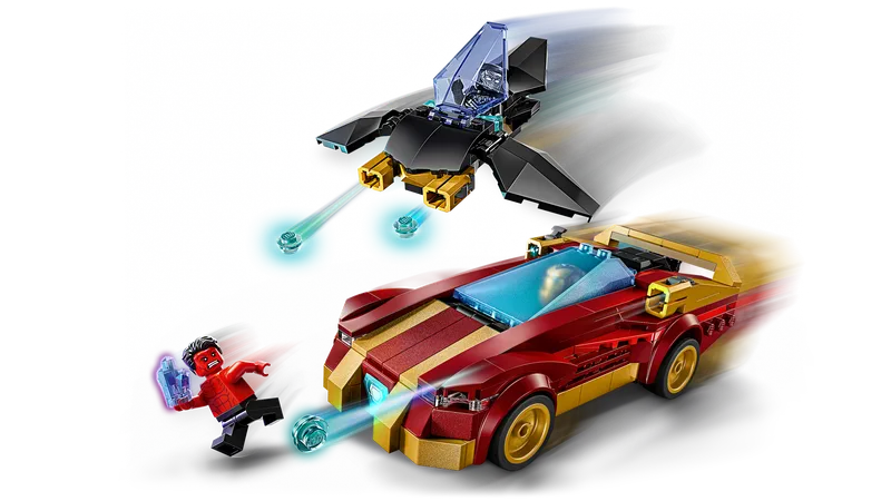 Iron Man Car & Black Panther vs. Red Hulk