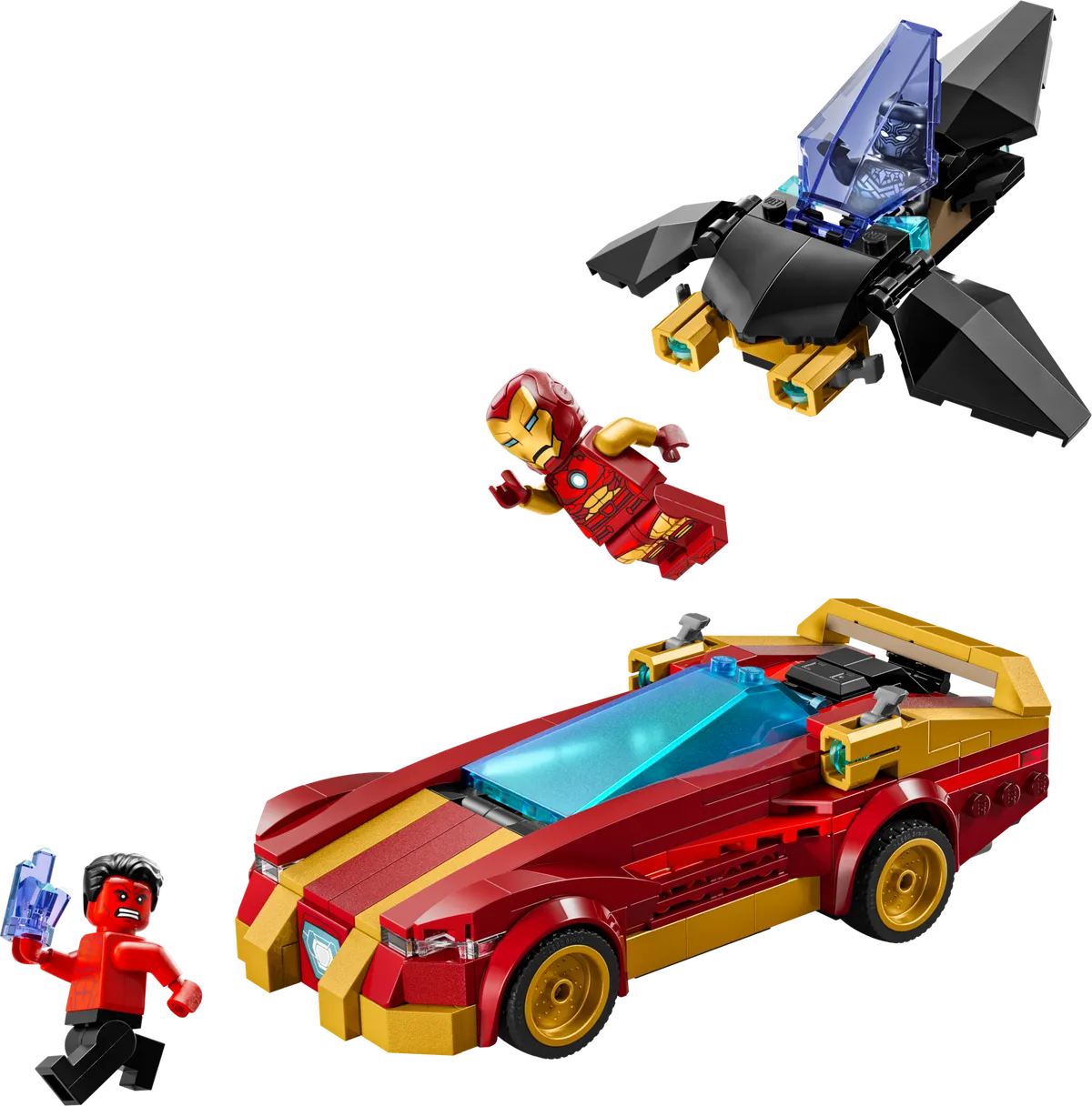 LEGO Iron Man Car & Black Panther vs. Red Hulk (76310) - Bild 4