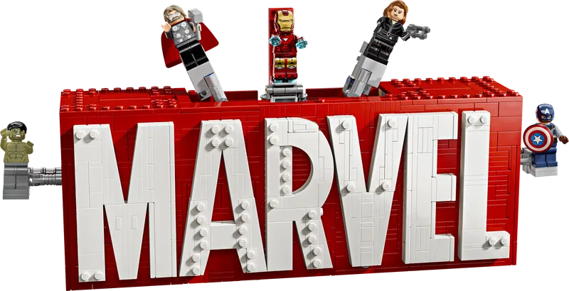 LEGO 76313 MARVEL Logo & Minifigures, 931 stenen