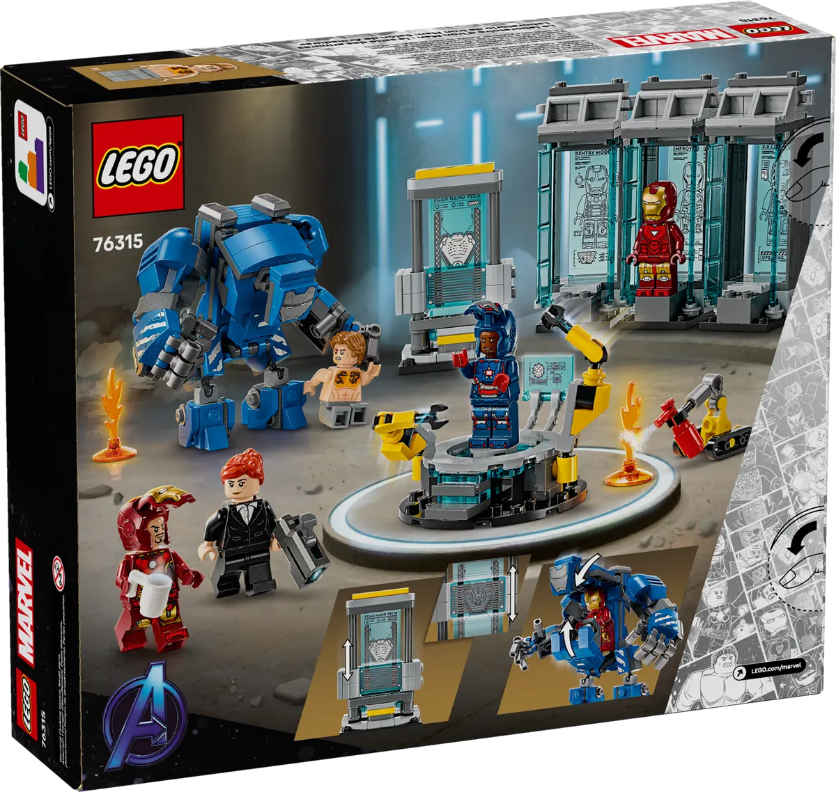 LEGO Iron Man's Laboratory: Hall of Armor (76315) - Bild 10