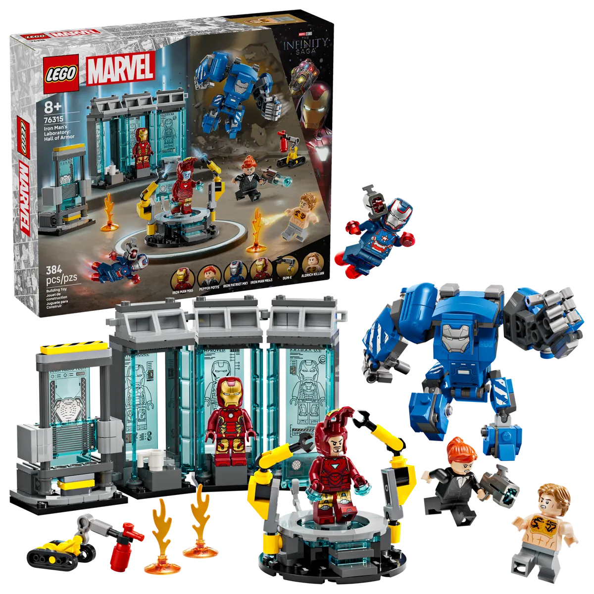 LEGO Iron Man's Laboratory: Hall of Armor (76315) - Bild 6