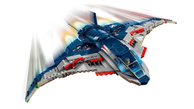 LEGO 76325 Avengers: Age of Ultron Quinjet detailbeeld bij deze gids