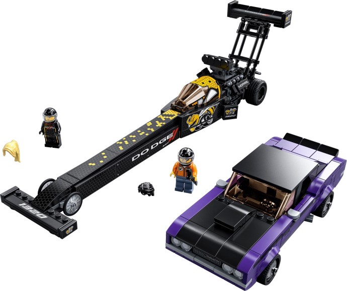 LEGO Mopar Dodge//SRT Top Fuel Dragster and 1970 Dodge Challenger T/A (76904)
