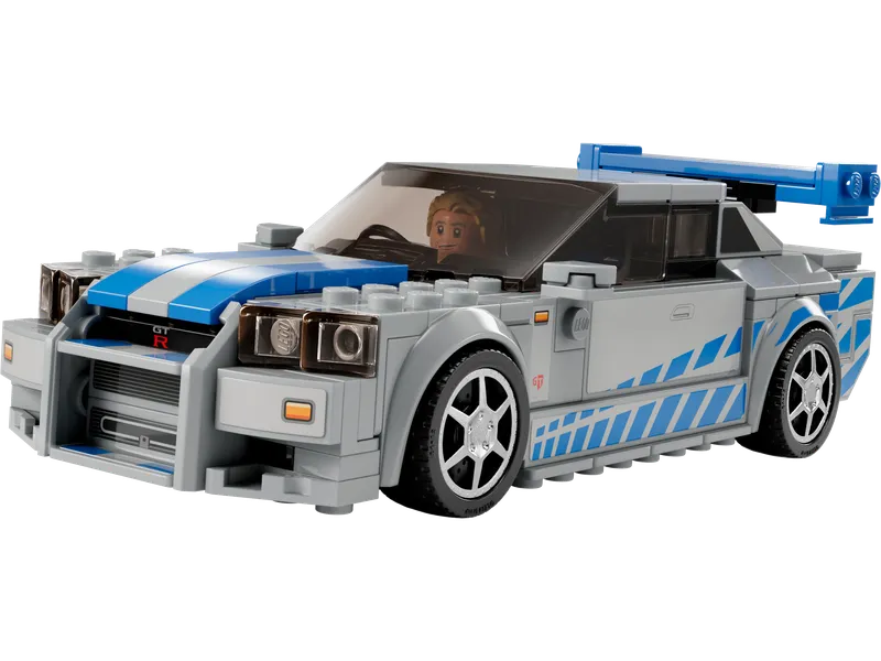 LEGO 76917 2 Fast 2 Furious Nissan Skyline GT-R (R34), 319 stenen