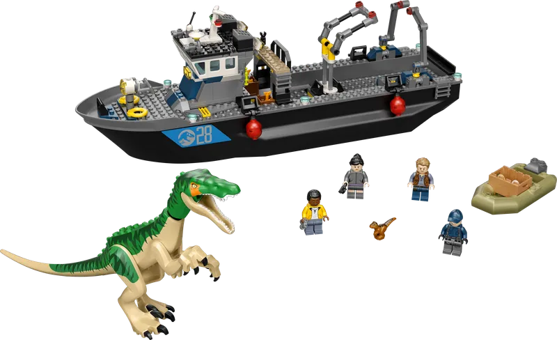 Baryonyx Dinosaur Boat Escape