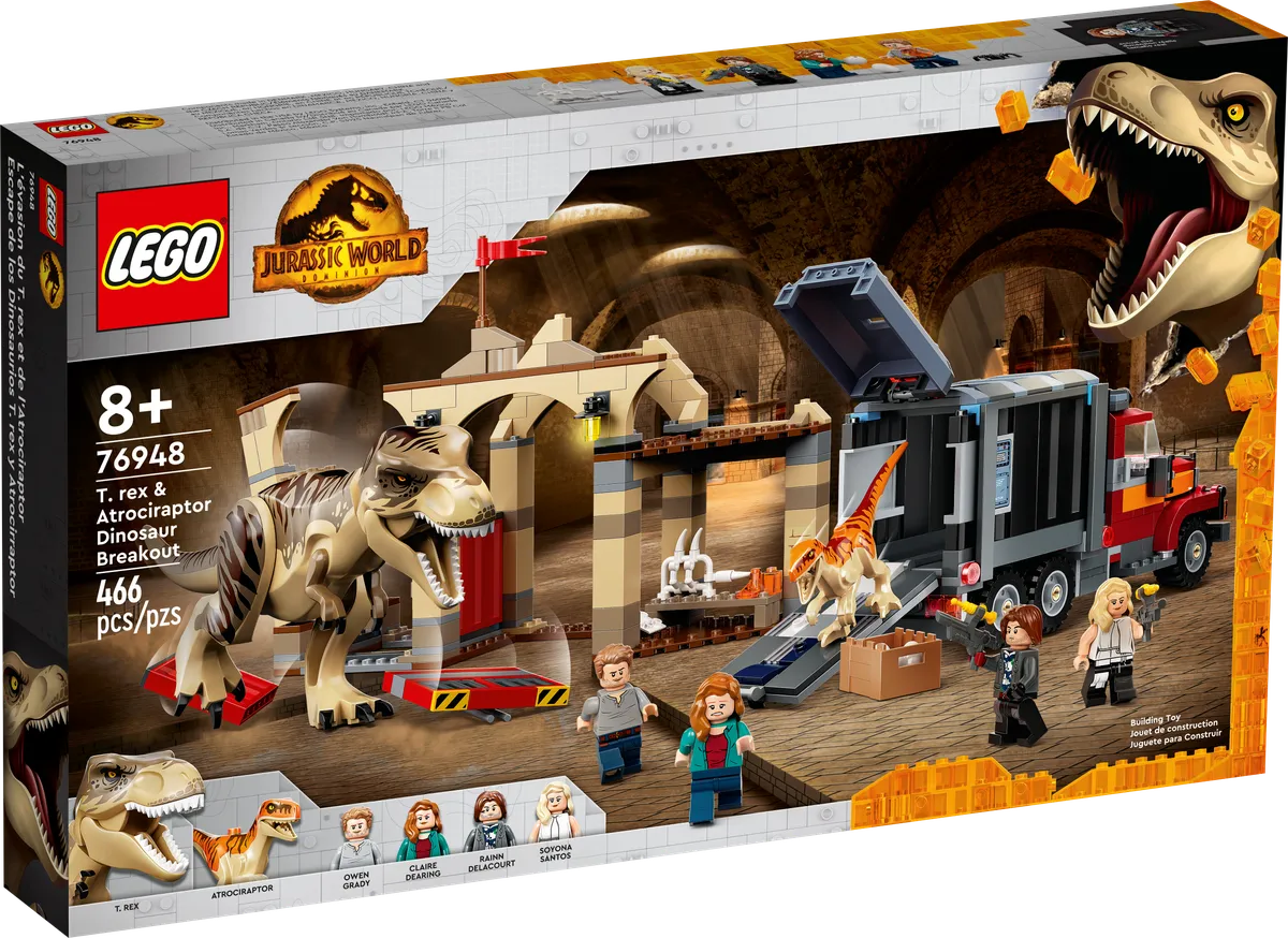 LEGO T. rex & Atrociraptor Dinosaur Breakout (76948) - Bild 1