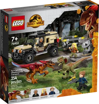 Pyroraptor & Dilophosaurus Transport van LEGO – productfoto 2 van 10