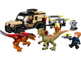 Pyroraptor & Dilophosaurus Transport van LEGO – productfoto 1 van 10