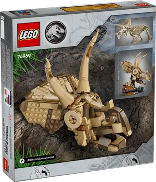 Dinosaurusfossielen: Triceratops schedel van LEGO – productfoto 8 van 8