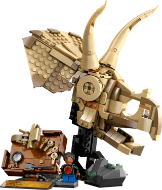 Dinosaurusfossielen: Triceratops schedel van LEGO – productfoto 1 van 8