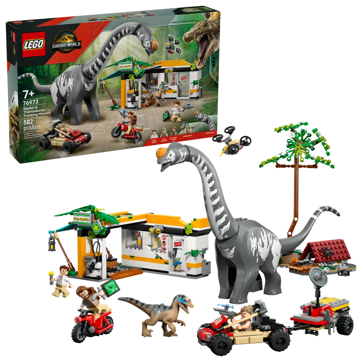 LEGO Raptor & Titanosaurus Tracking Mission (76973) - afbeelding 5