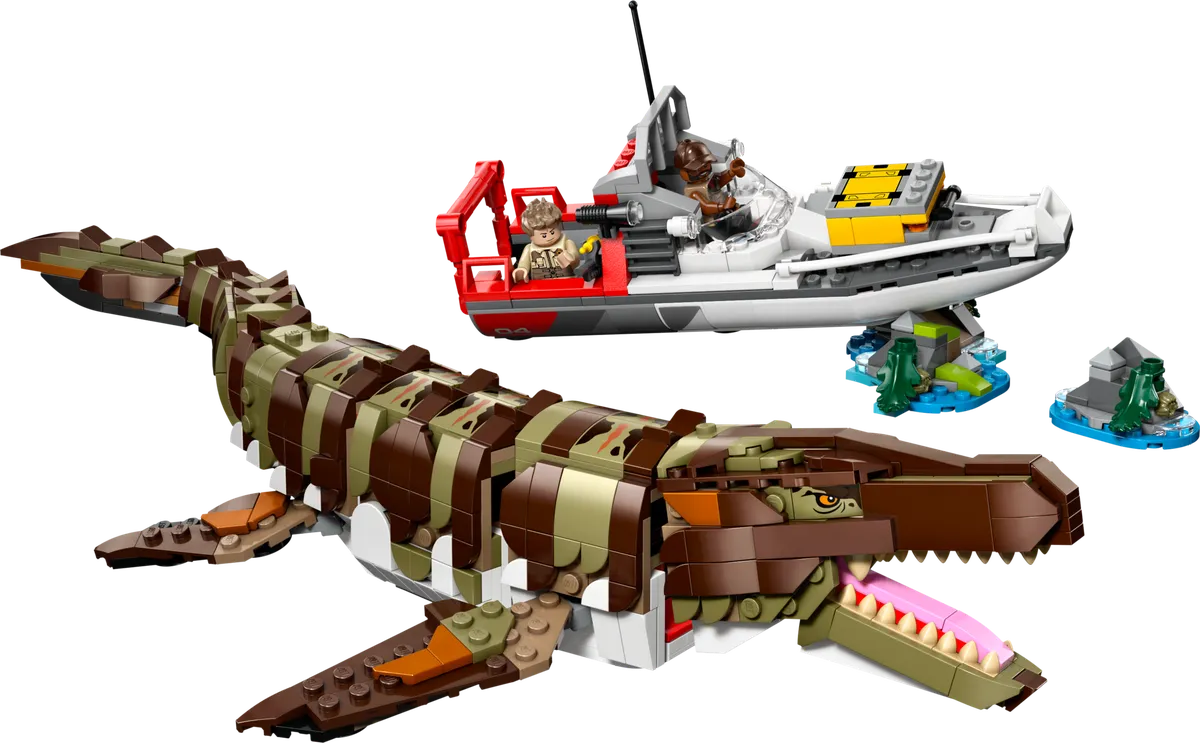 LEGO Brick-Built Mosasaurus Boat Mission (76974)