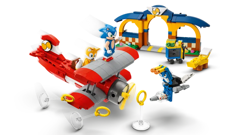 Tails' Workshop and Tornado Plane