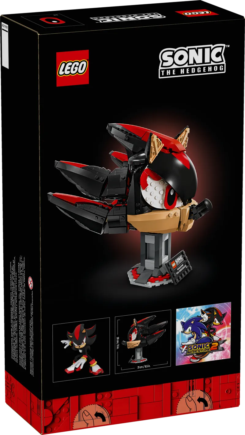 Shadow the Hedgehog van LEGO – productfoto 8 van 8