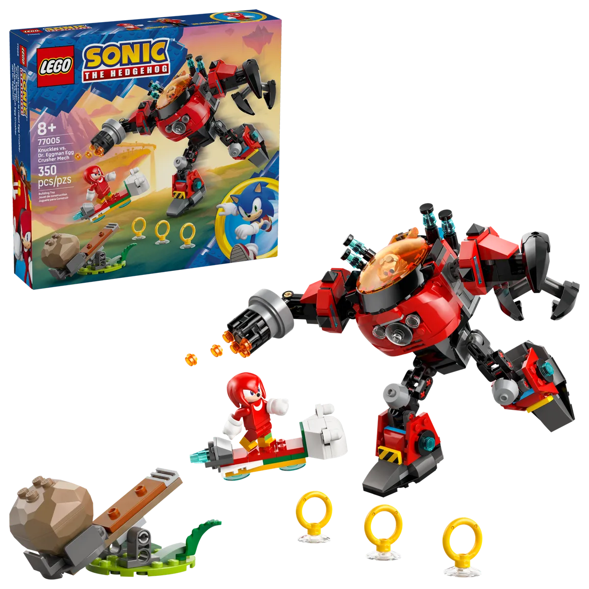 LEGO Knuckles vs. Dr. Eggman Egg Crusher Mech (77005) - afbeelding 6