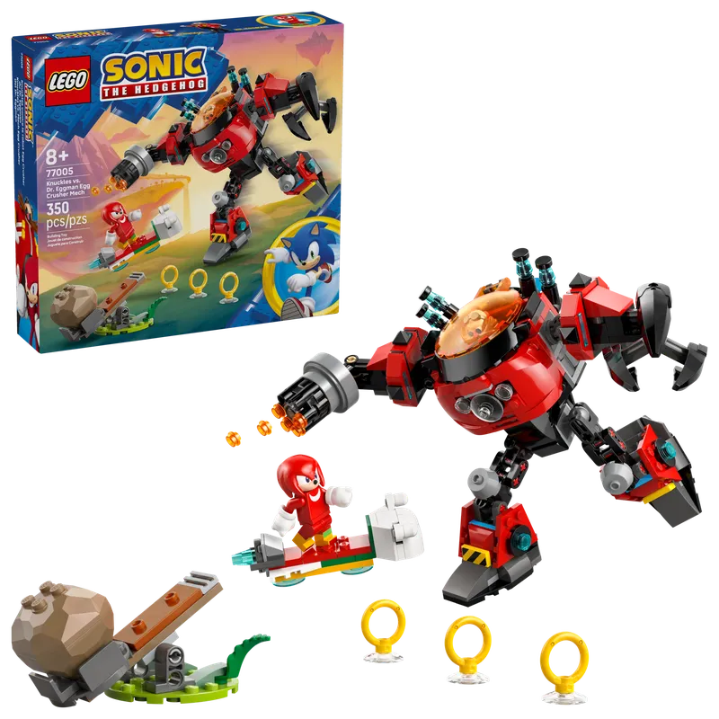 Knuckles vs. Dr. Eggman Egg Crusher mecha van LEGO – productfoto 2 van 11
