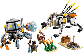 Aloy en Varl vs. Shell-Walker en Sawtooth van LEGO – productfoto 1 van 6