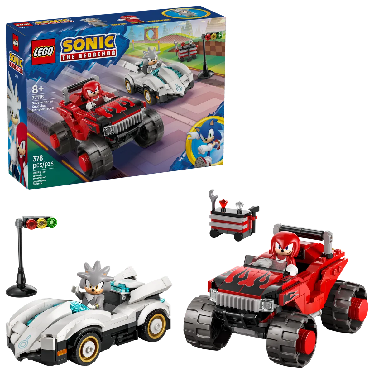 LEGO Silver's Car vs. Knuckles' Monster Truck (77118) - image 6
