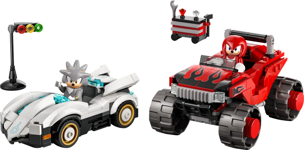 LEGO Silver's Car vs. Knuckles' Monster Truck (77118)