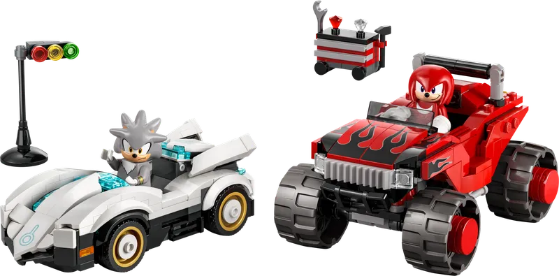 LEGO 77118 Silver's Car vs. Knuckles' Monster Truck, 378 stenen