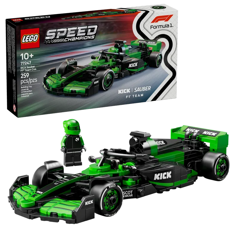 KICK Sauber F1® Team C44 Race Car van LEGO – productfoto 9 van 10