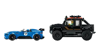 Jaguar Project 7 & Land Rover Defender van LEGO – productfoto 3 van 13
