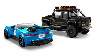 Jaguar Project 7 & Land Rover Defender van LEGO – productfoto 5 van 13