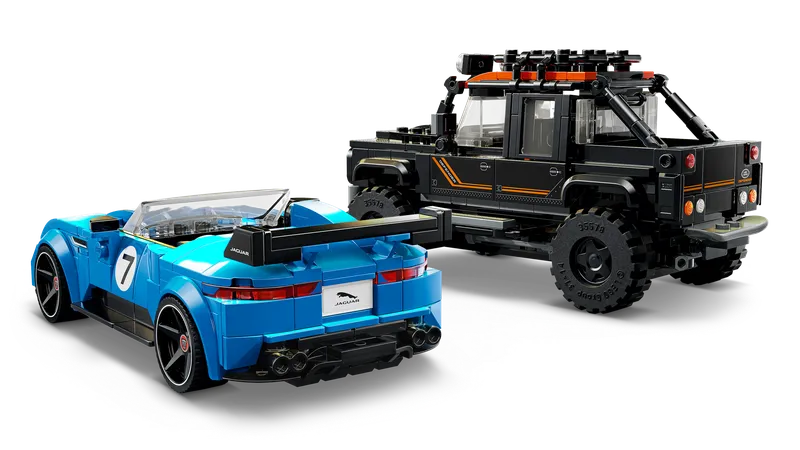 Jaguar Project 7 & Land Rover Defender van LEGO – productfoto 5 van 13