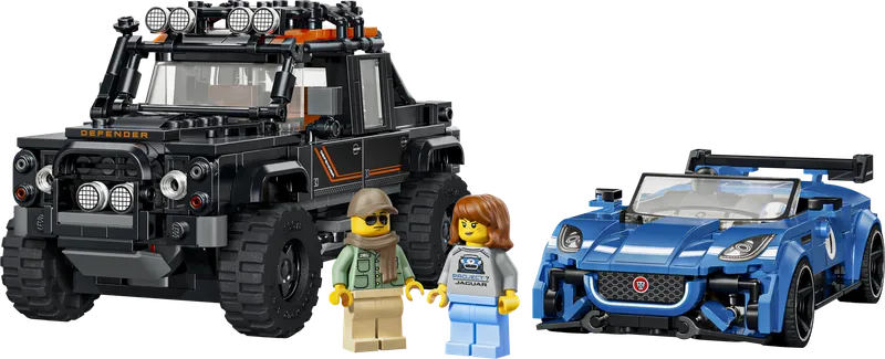 LEGO 77264 Jaguar Project 7 & Land Rover Defender, 740 stenen