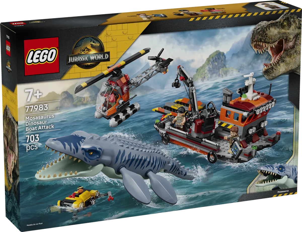 LEGO Mosasaurus Dinosaur Boat Attack (77983) - Bild 1