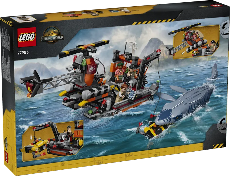 LEGO 77983 Mosasaurus Dinosaur Boat Attack detail image