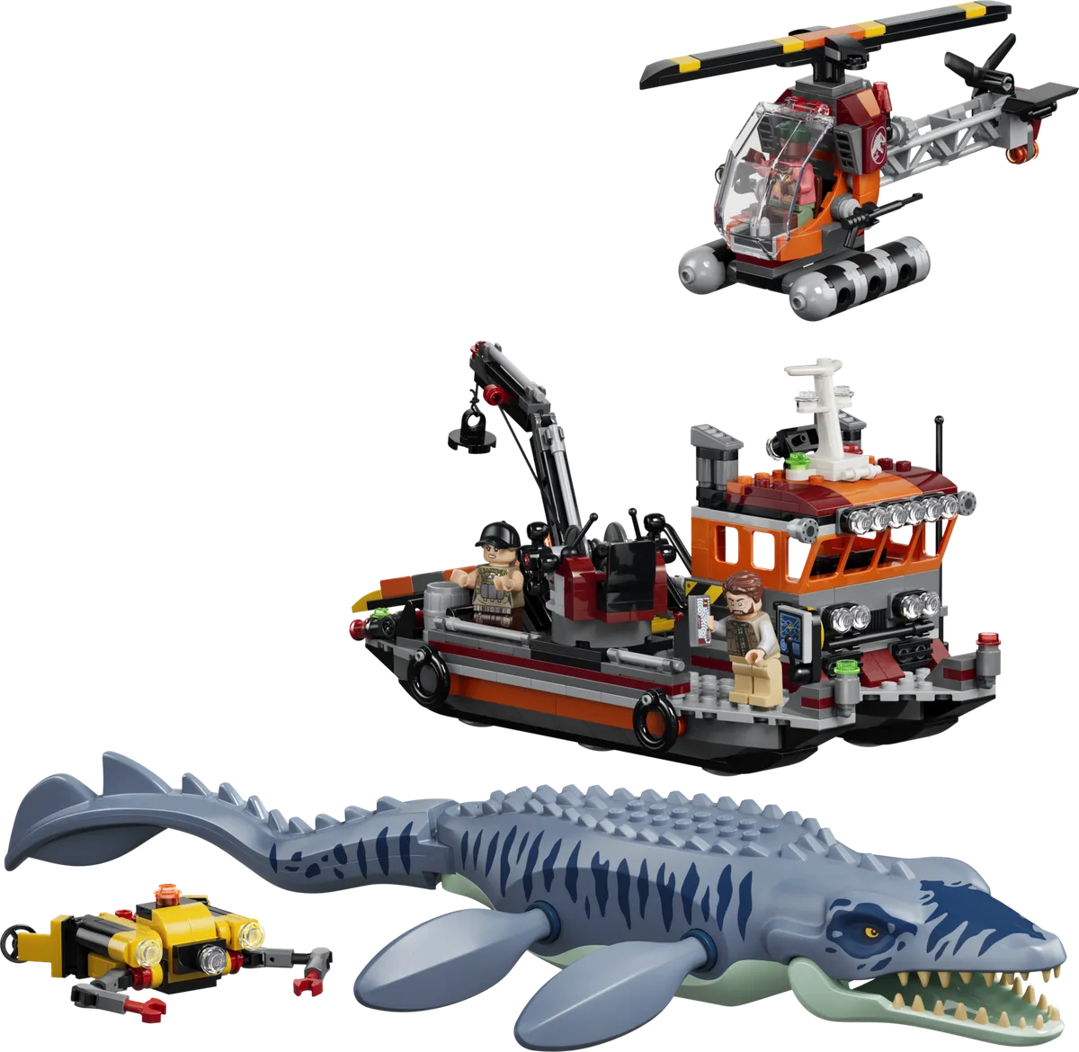 LEGO Mosasaurus Dinosaur Boat Attack (77983)
