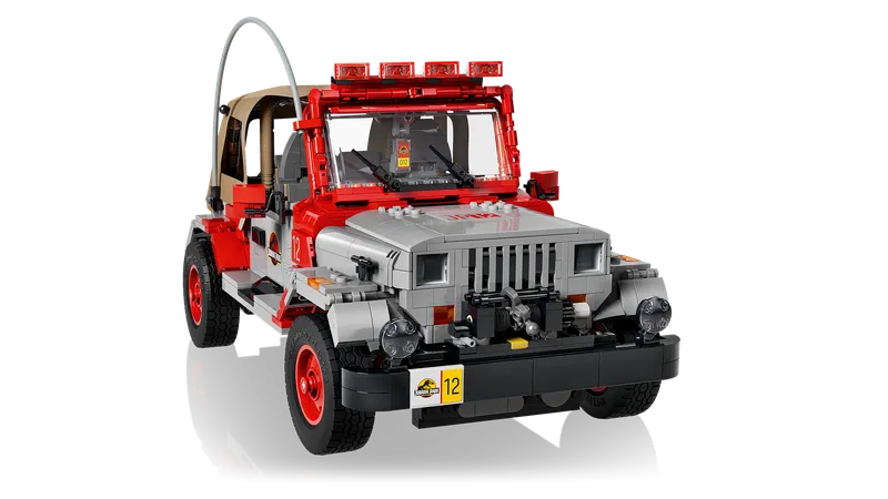 LEGO 77984 Jurassic Park Jeep Wrangler detail image
