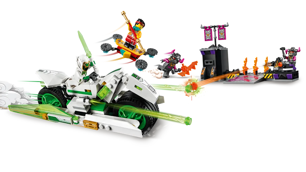 LEGO White Dragon Horse Bike (80006) - Bild 1