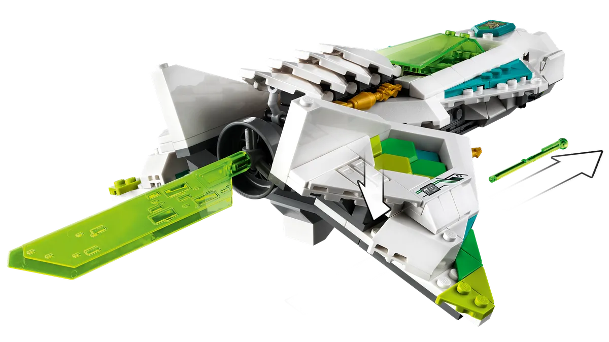 LEGO White Dragon Horse Jet (80020) - Bild 2