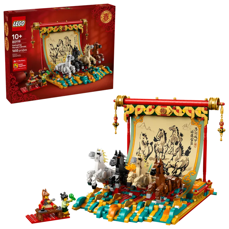 Galloping Horses Canvas van LEGO – productfoto 2 van 12