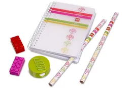 LEGO Classic Stripes Stationery Set (Pink) (851910)